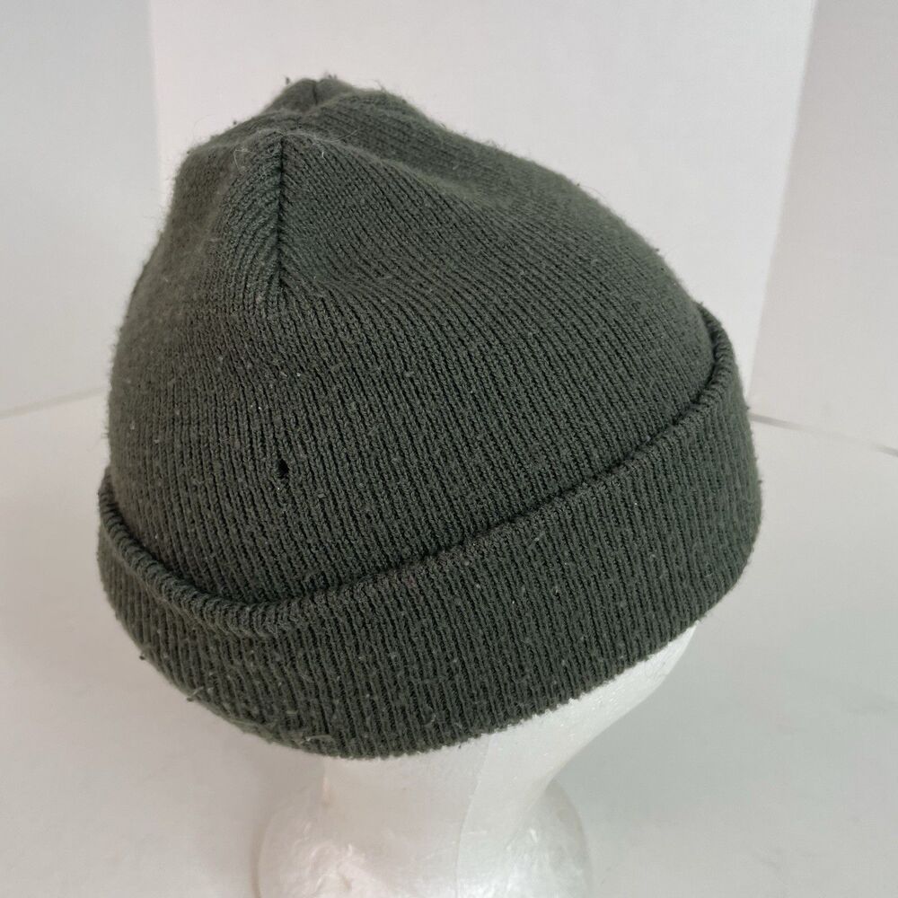 Carhartt Winter Cuffed Beanie Hat, Green, Logo, Workwear, OSFA - Picture 4 of 7